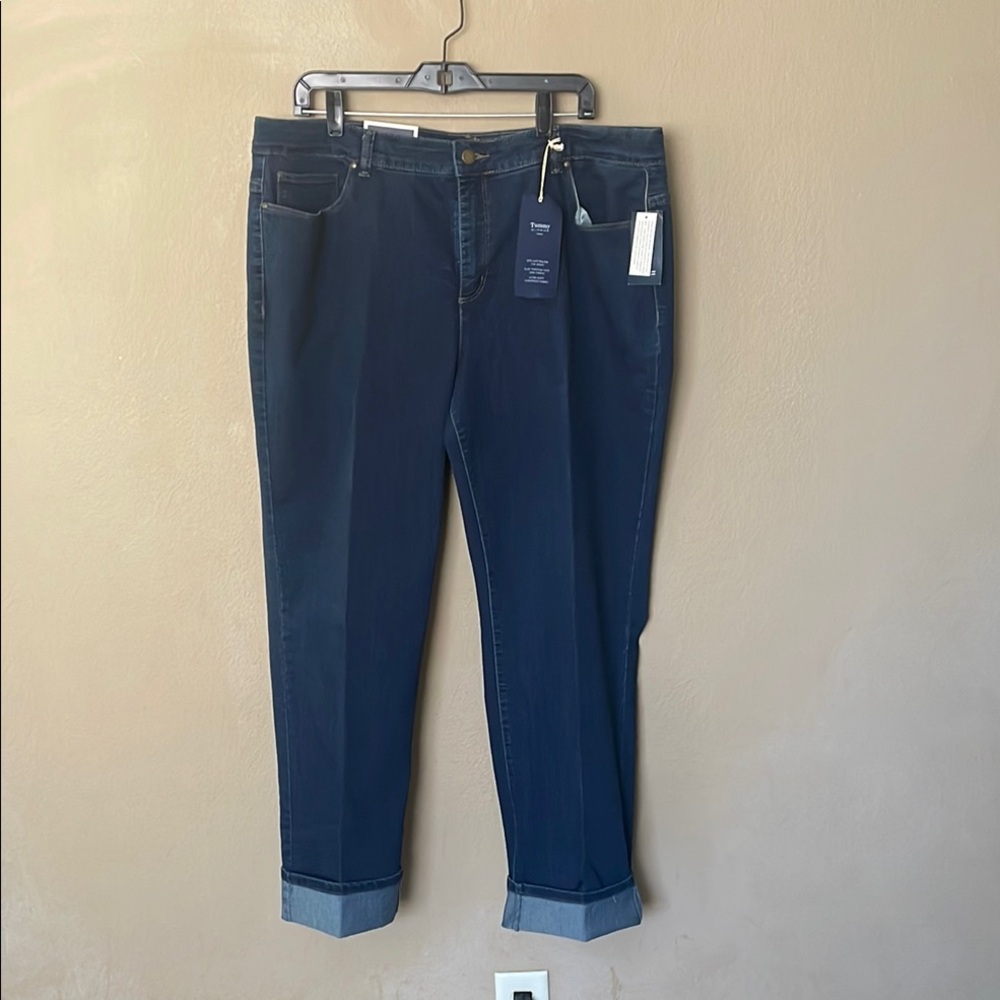 Charter Club Lexington Straight Leg Tummy Slimming Jeans with Greenwich Wash